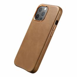  Exclusive iPhone 13 Pro cover in genuine leather iCarer - Brown