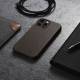 Exclusive iPhone 13 Pro cover in genuine leather iCarer - Dark
