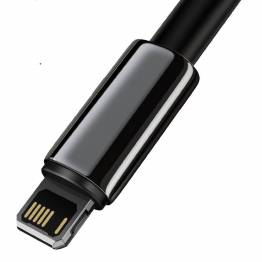  Baseus Tungsten Gold Hardened Woven Lightning Cable - 2m - Black