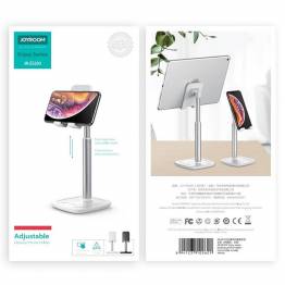  Joyroom iPad and iPhone holder with adjustable height - White/Silver