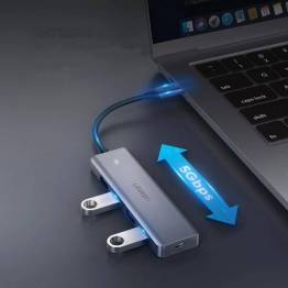  Ugreen USB-C to 4-port USB Hub with MicroUSB for extra power