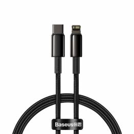 Baseus Tungsten Gold hardened USB-C for Lightning cable - 1m - Black