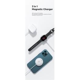  3 in 1 charger with Qi, MagSafe and Apple Watch charging - Licheers