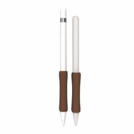 Apple Pencil ergonomic silicone finger grip for Pencil 1/2 - Brown