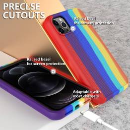  iPhone 13 mini silicone cover 5.4" - Rainbow