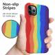 iPhone 12/12 Pro silicone cover 6.1" - Rainbow