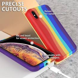  iPhone XR silicone cover 6.1" - Rainbow