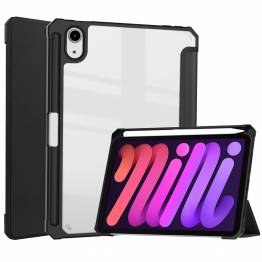 iPad Mini 6 Smart Cover with flap and Pencil space - Black