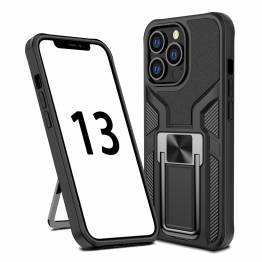 Magnetic iPhone 13 Pro craftsman cover 6.1" w kickstand - Black