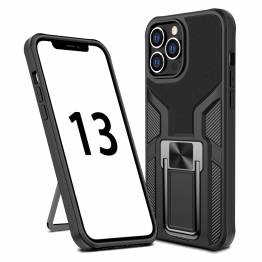Magnetic iPhone 13 Pro Max craftsman cover 6.7" w kickstand - Black