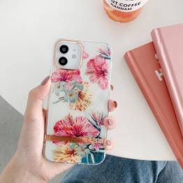 iPhone 11 cover with flowers - Hibiscus