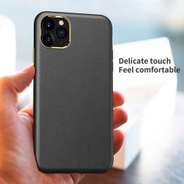  Stylish iPhone 11 Pro cover with leather look - Black