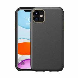 Stylish iPhone 11 cover with leather look - Black