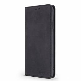  iPhone 11 cover with flap and card slot in artificial leather - Black