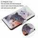 iPhone 7/8/SE 2020 cover w flap and card slot in artificial leather - Cats