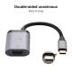 USB-C 4K 60 Hz HDMI Adapter + USB-C charging and data