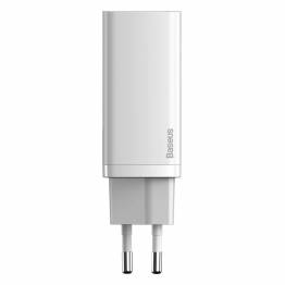  Baseus GaN2 Lite 2-port USB/USB-C 65W PD Mac Charger - White