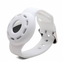 AirTag bracelet for children in silicone - White
