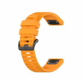Silicone strap for Garmin Fenix 5/6, Forerunner, Instinct etc - Orange
