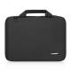 HAWEEL 14" MacBook Case w accessory compartment and carrying strap - Black