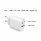 M7 20W dual charger for iPhone / iPad and 2 MFi Lightning cables - 2m