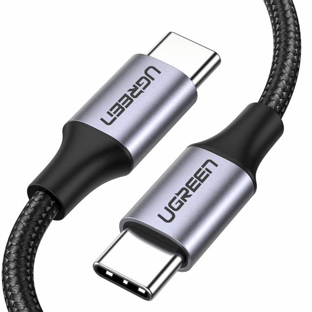USB-C cable Zinc alloy 1.5m white Max 3A Ugreen