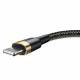 Baseus Cafule Hardened Woven Lightning Cable - 2m - Black/Gold