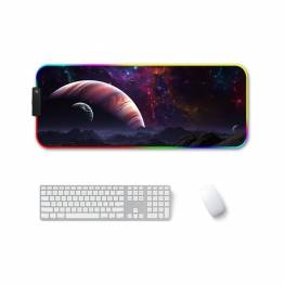  Large mouse pad with RGB light at the edge 80 x 30 cm - Planets