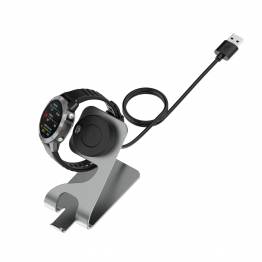  Rotatable charger for Garmin Fenix, Instinct, Tactix, Vivo etc - Gray
