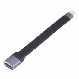 Short USB-C to USB 3.0 female cable adapter - 13 cm