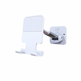 Adjustable iPhone holder for the wall - White