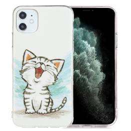  iPhone 11 luminescent cover - Happy kitten