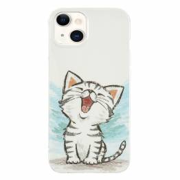  iPhone 13 luminescent cover - Happy kitten