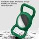 Luminous AirTag holder for pets in silicone - Green