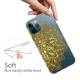 Protective iPhone 13 Pro cover - Transparent with gold flower