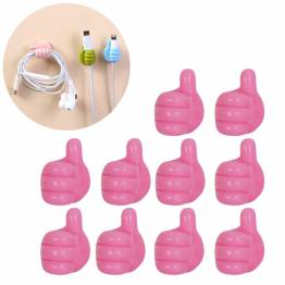  Small hands cable holders 10 pcs - Green