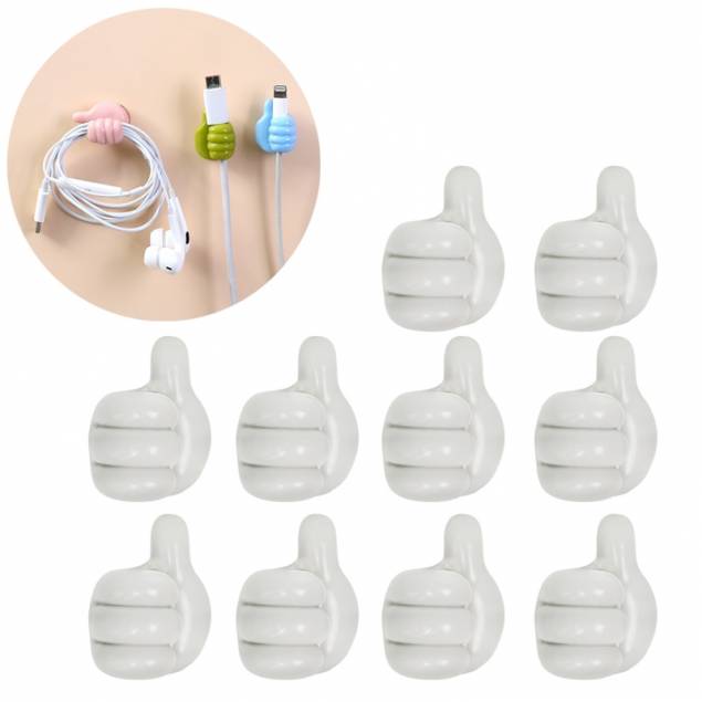 Small hands cable holders 10 pcs - Green
