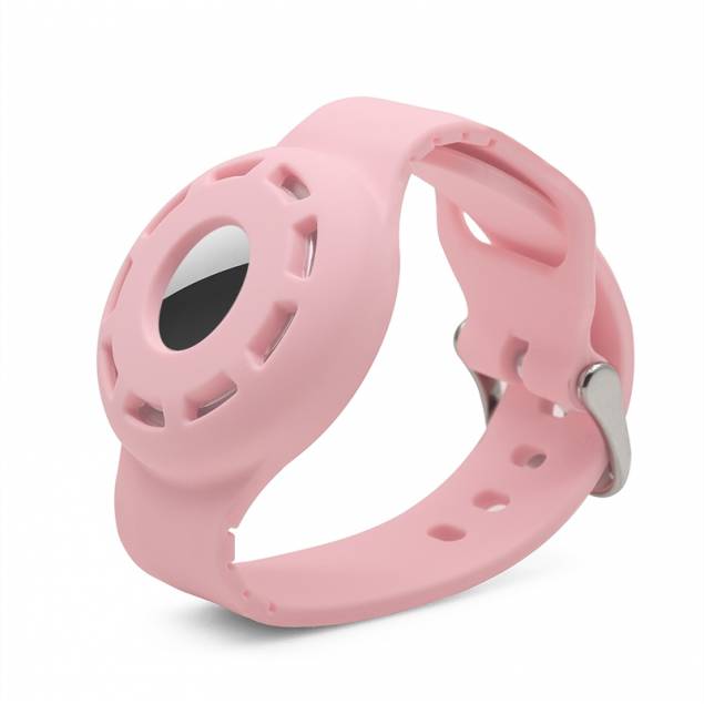 AirTag bracelet for children in silicone - Pink