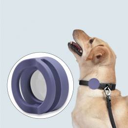 Shockproof AirTag holder for pets in silicone - Purple