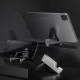 Stylish and collapsible iPad and iPhone holder in aluminum - Black