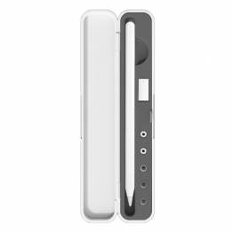 Case for Apple Pencil 1/2 and accessories - White and gray