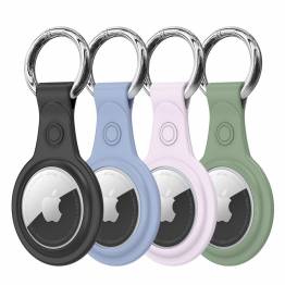 DUX DUCIS AirTag cases in silicone for keychain - 4-pack