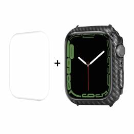 Enkay Apple Watch 7 carbon fiber cover and screen protector - 45mm