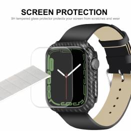  Enkay Apple Watch 7 carbon fiber cover and screen protector - 45mm