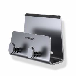 Ugreen iPhone and key holder in aluminum for the wall - Space gray