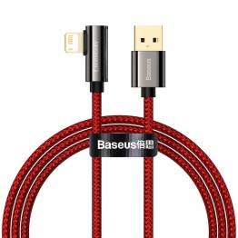 Baseus Legend hardened woven gamer Lightning cable w angle - 1m - Red