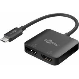 Goobay USB-C to HDMI and DisplayPort adapter 2x 4K@60Hz