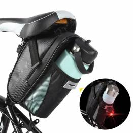 Waterproof bicycle bag for seatpost with bottle holder - 1.5l