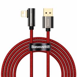 Baseus Legend hardened woven gamer Lightning cable w angle - 2m - Red