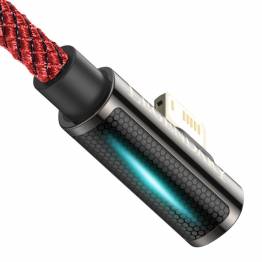  Baseus Legend hardened woven gamer Lightning cable w angle - 2m - Red